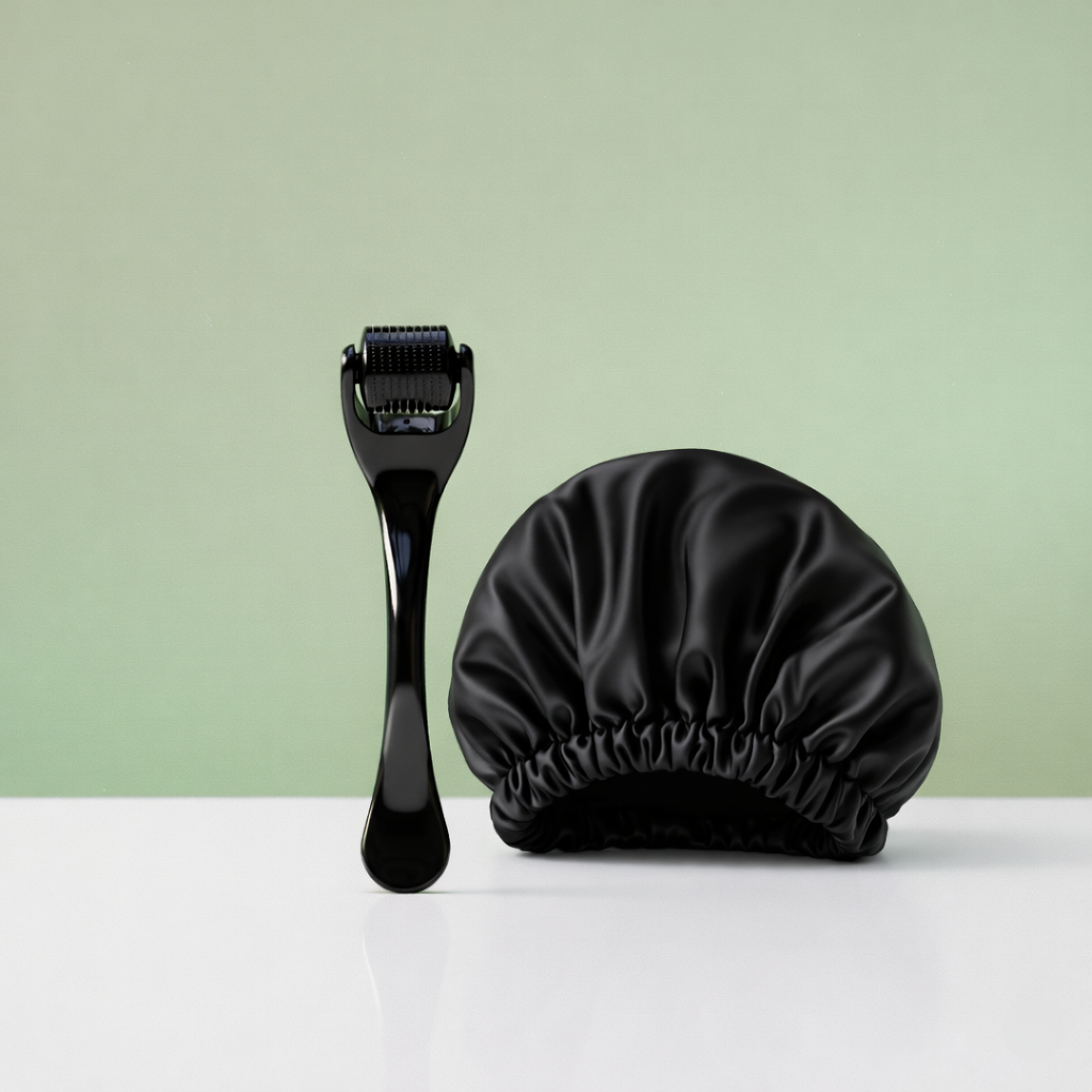 Derma Roller + Bonnet en Satin